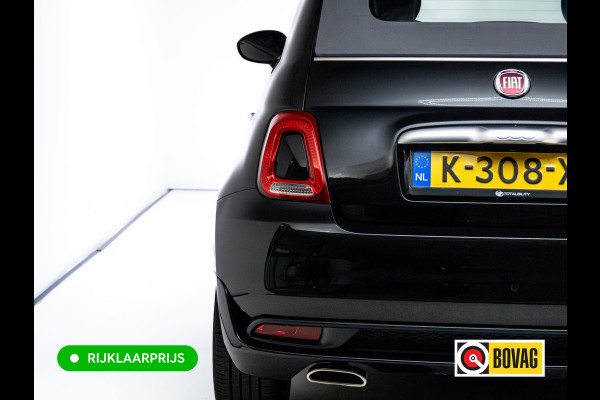Fiat 500C 1.0 Hybrid Rockstar | Beats audio | Climate control | Cruise | Electrische cabrio kap | Apple Carplay, Android auto | PDC achter, Electrische ramen voor