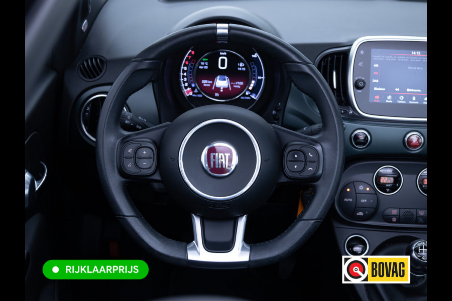 Fiat 500C 1.0 Hybrid Rockstar | Beats audio | Climate control | Cruise | Electrische cabrio kap | Apple Carplay, Android auto | PDC achter, Electrische ramen voor
