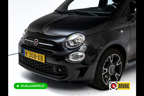Fiat 500C 1.0 Hybrid Rockstar | Beats audio | Climate control | Cruise | Electrische cabrio kap | Apple Carplay, Android auto | PDC achter, Electrische ramen voor