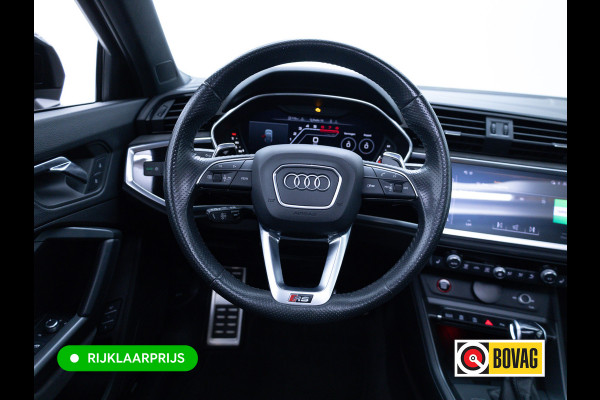 Audi RS Q3 Sportback RSQ3 2.5 TFSI Quattro | Ruitjesleer | Panoramadak | Adaptive cruise | Wegklapbare trekhaak | Sonos | Navigatie El.verstelbare stoelen met stoelverwarming, Carplay/Android auto, 360 camera, Electrische achterklep