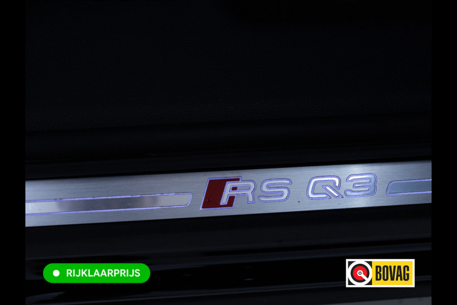 Audi RS Q3 Sportback RSQ3 2.5 TFSI Quattro | Ruitjesleer | Panoramadak | Adaptive cruise | Wegklapbare trekhaak | Sonos | Navigatie El.verstelbare stoelen met stoelverwarming, Carplay/Android auto, 360 camera, Electrische achterklep