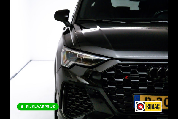 Audi RS Q3 Sportback RSQ3 2.5 TFSI Quattro | Ruitjesleer | Panoramadak | Adaptive cruise | Wegklapbare trekhaak | Sonos | Navigatie El.verstelbare stoelen met stoelverwarming, Carplay/Android auto, 360 camera, Electrische achterklep