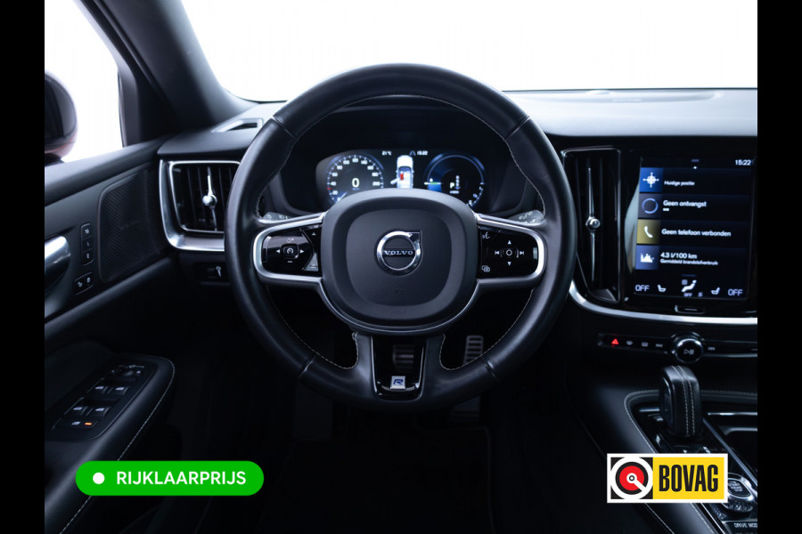 Volvo V60 2.0 T8 Twin Engine AWD R-Design | Stoel-, Stuur- & Achterbank verw. | Elec. trekhaak | 360 Camera | Elec. klep | Pilot assist, All season banden, Led, PDC V+A. Apple Carplay, Android auto