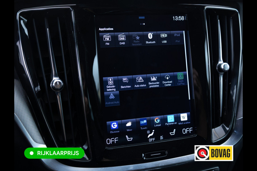 Volvo V60 2.0 T8 Twin Engine AWD R-Design | Stoel-, Stuur- & Achterbank verw. | Elec. trekhaak | 360 Camera | Elec. klep | Pilot assist, All season banden, Led, PDC V+A. Apple Carplay, Android auto