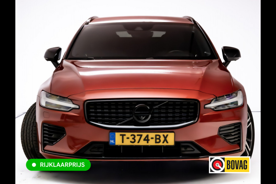 Volvo V60 2.0 T8 Twin Engine AWD R-Design | Stoel-, Stuur- & Achterbank verw. | Elec. trekhaak | 360 Camera | Elec. klep | Pilot assist, All season banden, Led, PDC V+A. Apple Carplay, Android auto