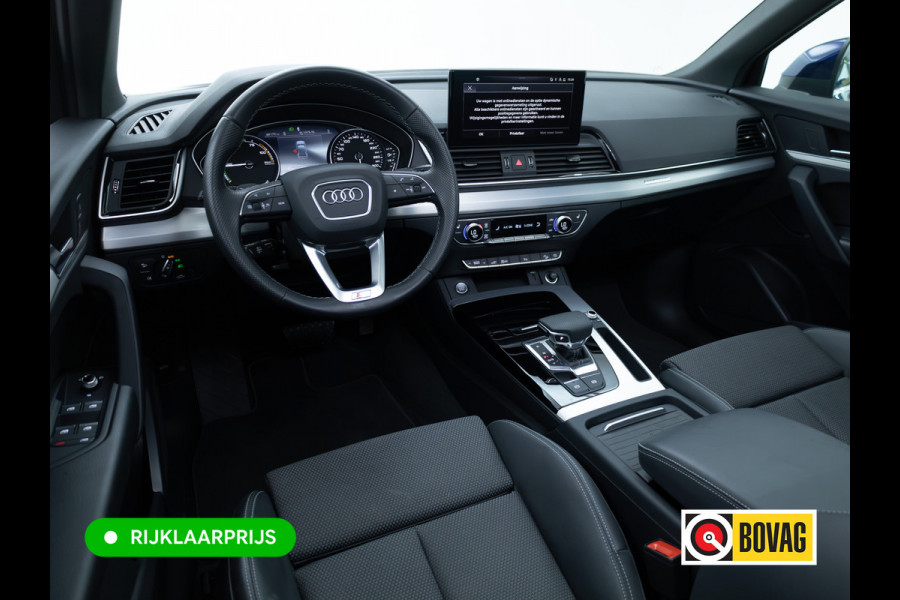 Audi Q5 50 TFSI e Quattro S-Line | Panoramadak | Adaptive cruise | El. achterklep | Stoelverwarming | App-connect | Matrix led, Aut. groot licht, 3-zone climate control, 20 inch