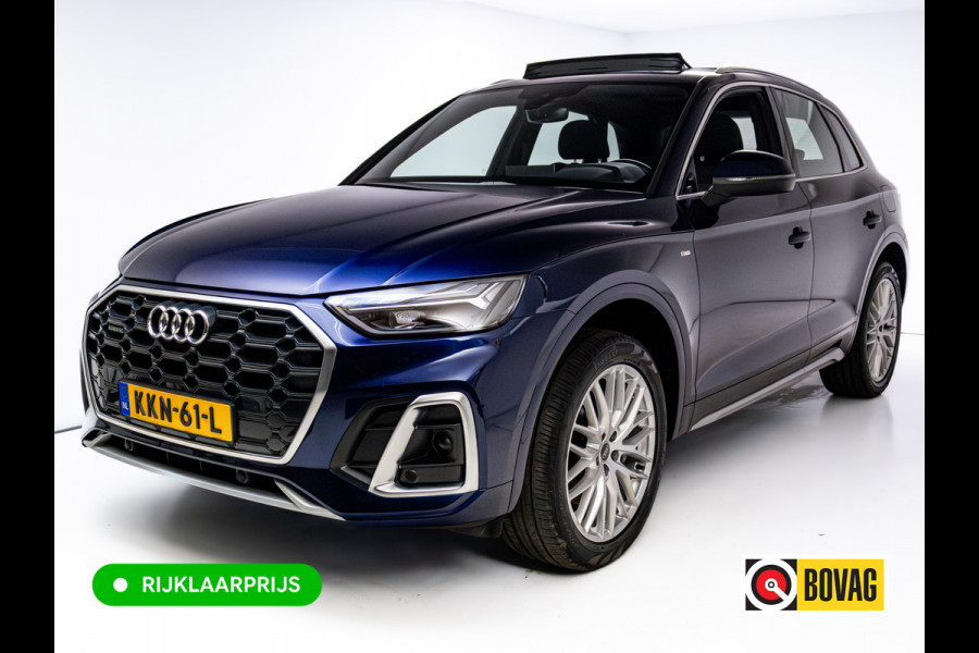 Audi Q5 50 TFSI e Quattro S-Line | Panoramadak | Adaptive cruise | El. achterklep | Stoelverwarming | App-connect | Matrix led, Aut. groot licht, 3-zone climate control, 20 inch
