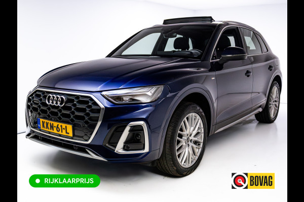 Audi Q5 50 TFSI e Quattro S-Line | Panoramadak | Adaptive cruise | El. achterklep | Stoelverwarming | App-connect | Matrix led, Aut. groot licht, 3-zone climate control, 20 inch
