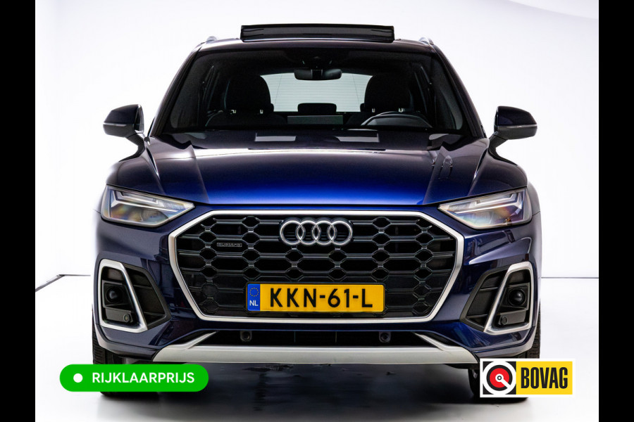 Audi Q5 50 TFSI e Quattro S-Line | Panoramadak | Adaptive cruise | El. achterklep | Stoelverwarming | App-connect | Matrix led, Aut. groot licht, 3-zone climate control, 20 inch