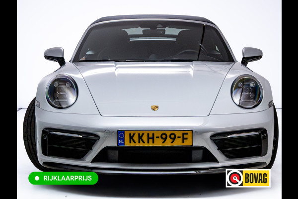 Porsche 911 Cabrio 3.0 Carrera S 451 PK | Sportdesign zwart | Sportuitlaat | Sport Chrono | Stoel verw. & ventilatie | Porsche approved gara Stuurbekr. plus, PASM, PTV Plus, Kl. 3 & 5 alarm, Sportstoelen plus, Ambienteverl., Leer pakket, Ijsgrijs metallic