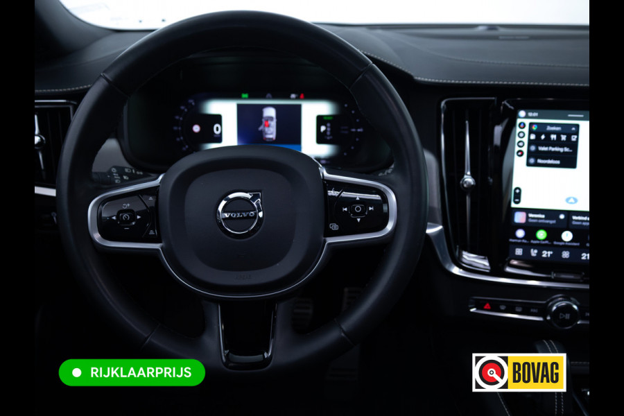 Volvo V90 2.0 T6 AWD R-Design | Pano | Trekhaak | Headup | Harman Kardon | Pilot assist | Stoel- & Stuurverwarming | 19"LMV, Extra getint glas, 1/2 leer/alcantara, PDC + Camera, Apple Carplay, Elec. achterklep