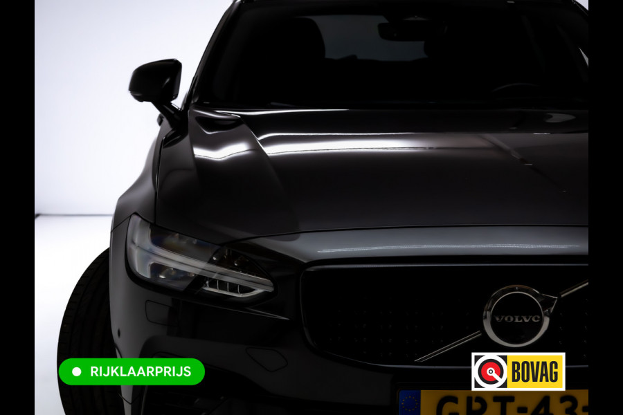 Volvo V90 2.0 T6 AWD R-Design | Pano | Trekhaak | Headup | Harman Kardon | Pilot assist | Stoel- & Stuurverwarming | 19"LMV, Extra getint glas, 1/2 leer/alcantara, PDC + Camera, Apple Carplay, Elec. achterklep
