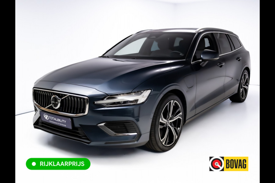 Volvo V60 2.0 T8 Plug-in hybrid AWD Ultimate Bright | Bowers & Wilkins | Panorama dak | Trekhaak | Stoel- Stuur en achterbankverw. | Head-up, Pilot assist, Elec. achterklep, 360 Camera, Electrische stoelen met geheugen