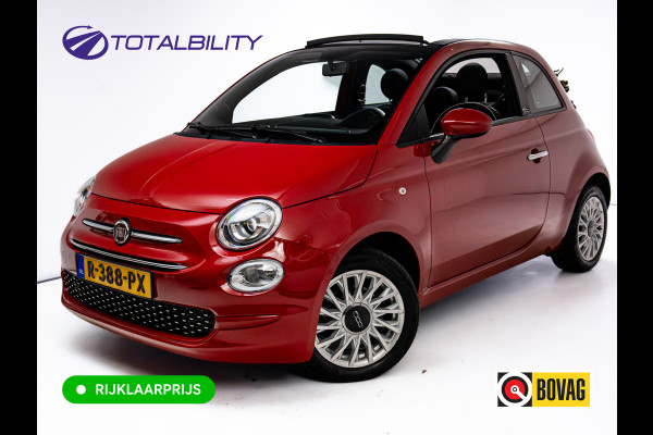 Fiat 500C 1.0 Hybrid Launch Edition | Cruise | Apple Carplay, Android auto | Climate control | All season banden | Electrische kap, PDC achter