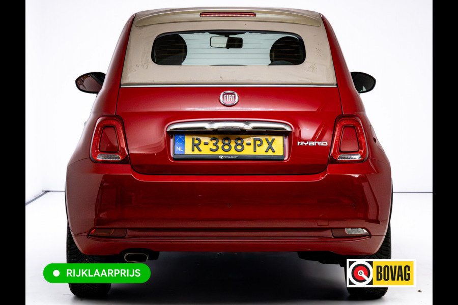 Fiat 500C 1.0 Hybrid Launch Edition | Cruise | Apple Carplay, Android auto | Climate control | All season banden | Electrische kap, PDC achter