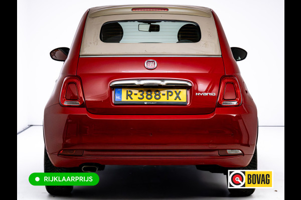 Fiat 500C 1.0 Hybrid Launch Edition | Cruise | Apple Carplay, Android auto | Climate control | All season banden | Electrische kap, PDC achter