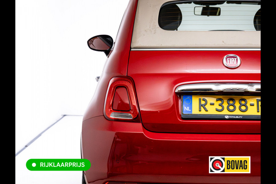 Fiat 500C 1.0 Hybrid Launch Edition | Cruise | Apple Carplay, Android auto | Climate control | All season banden | Electrische kap, PDC achter