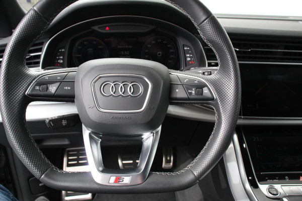 Audi Q8 55 TFSI e PHEV quattro Pro Line S-Line 3* S-Line Leder B&O Trekhaak Elektrisch Luchtvering Led Dab Led Blackpack Stoelverwarming Stoelverkoeling Camera