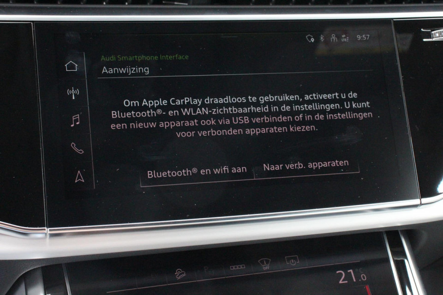 Audi Q8 55 TFSI e PHEV quattro Pro Line S-Line 3* S-Line Leder B&O Trekhaak Elektrisch Luchtvering Led Dab Led Blackpack Stoelverwarming Stoelverkoeling Camera