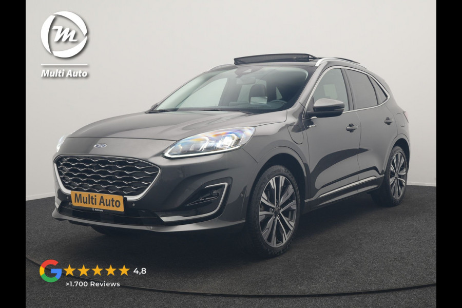 Ford Kuga 2.5 Vignale PHEV 225pk Dealer O.H. | Trekhaak Af Fabriek | Panodak | Adaptive Cruise | Head Up | 360 Camera | Bang & Olufsen | Lederen Comfortstoelen Memory & Verwarmd | Stuur Verwarmd | Apple Carplay | Blis | Keyless | DAB | Navigatie | 20"L.M | Plug In Hybrid |