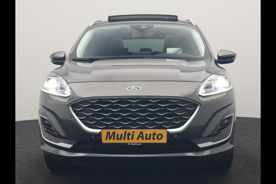 Ford Kuga 2.5 Vignale PHEV 225pk Dealer O.H. | Trekhaak Af Fabriek | Panodak | Adaptive Cruise | Head Up | 360 Camera | Bang & Olufsen | Lederen Comfortstoelen Memory & Verwarmd | Stuur Verwarmd | Apple Carplay | Blis | Keyless | DAB | Navigatie | 20"L.M | Plug In Hybrid |