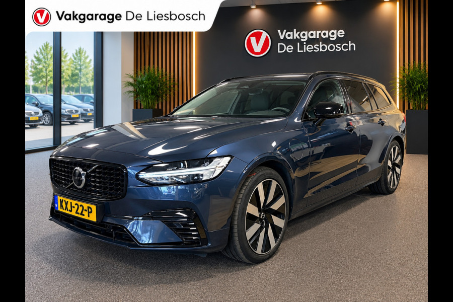 Volvo V90 2.0 T8 Plug-in hybrid AWD Ultimate Dark / Panoramadak / leder / trekhaak / camera / Harman Kardon audio