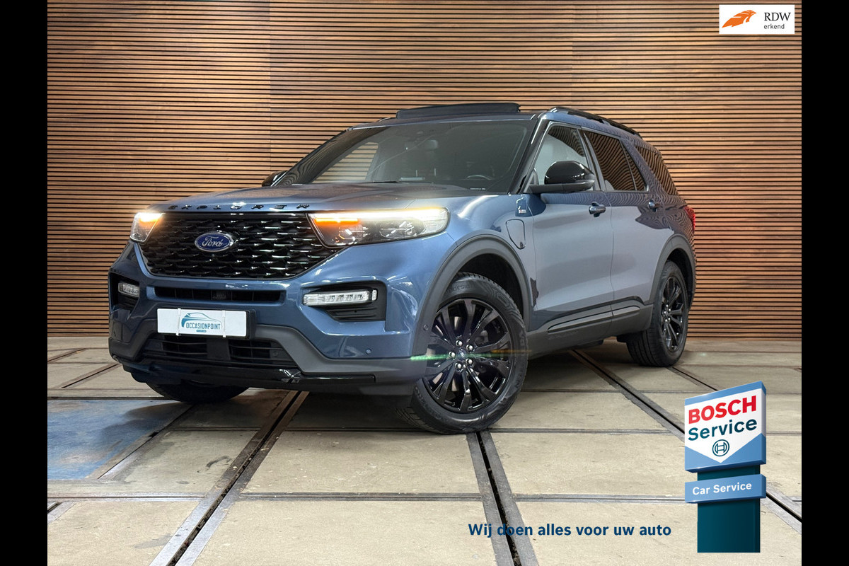 Ford Explorer 3.0 V6 PHEV ST-Line | 7p. | Black Style | Vol! | Pano | Trekhaak | Winter Pack | B&O | ACC | Led | Camera | Leder|