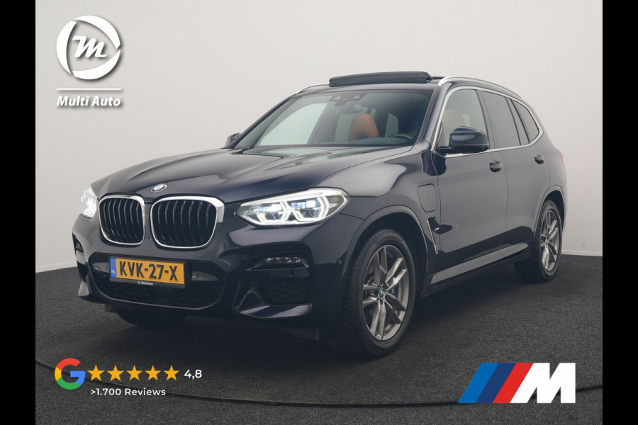 BMW X3 xDrive30e M Sport PHEV 293pk Dealer O.H. | Panodak | Adaptive Cruise | Head Up | 360 Camera | Harman / Kardon | Lederen Competition Stoelen Memory & Verewarmd | Stuur Verwarmd | Blis | Adaptive LED | Apple Carplay | Sfeerverlichting | Plug In Hybrid |