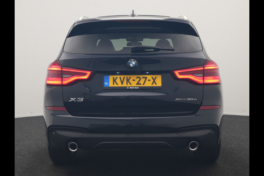 BMW X3 xDrive30e M Sport PHEV 293pk Dealer O.H. | Panodak | Adaptive Cruise | Head Up | 360 Camera | Harman / Kardon | Lederen Competition Stoelen Memory & Verewarmd | Stuur Verwarmd | Blis | Adaptive LED | Apple Carplay | Sfeerverlichting | Plug In Hybrid |