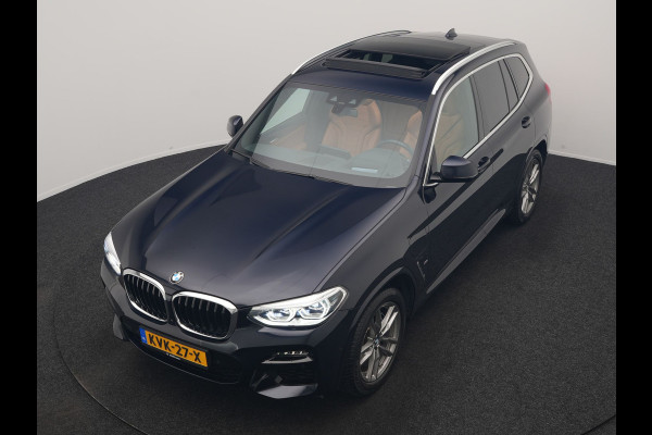 BMW X3 xDrive30e M Sport PHEV 293pk Dealer O.H. | Panodak | Adaptive Cruise | Head Up | 360 Camera | Harman / Kardon | Lederen Competition Stoelen Memory & Verewarmd | Stuur Verwarmd | Blis | Adaptive LED | Apple Carplay | Sfeerverlichting | Plug In Hybrid |