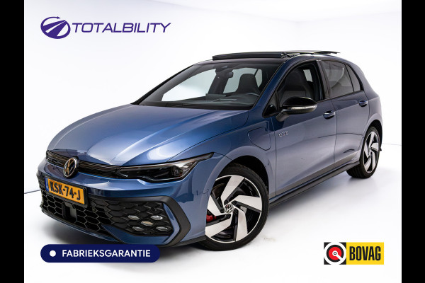 Volkswagen Golf 1.5 eHybrid GTE 272PK | Pano | Leer | Stoelkoeling | Stoel-Stuurverwarming | Elec. trekhaak | Travel assist | IQ-Drive | IQ-Led | Black-style | Memorystoel | Adaptive Cruise | Head-Up | Keyless | Sfeerverlichting | DCC |