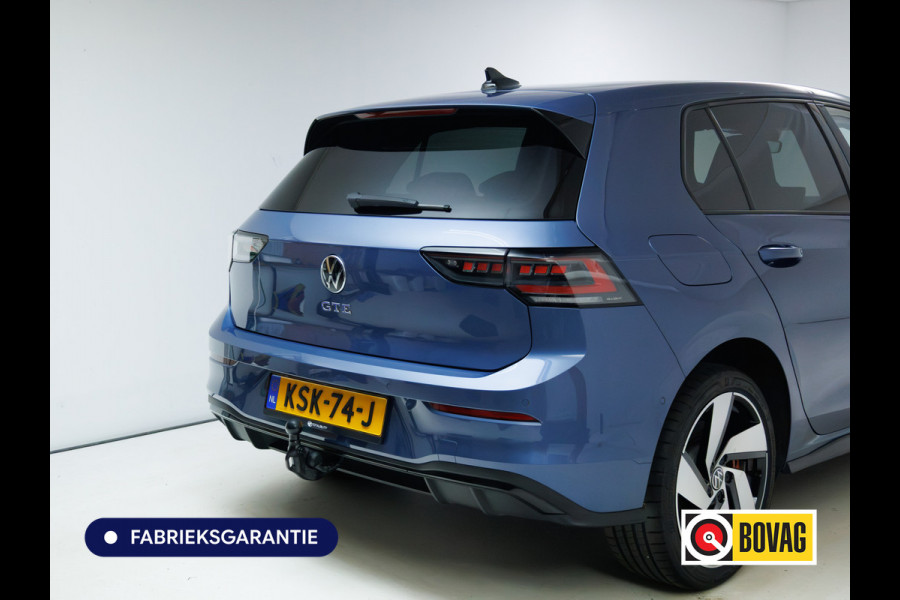 Volkswagen Golf 1.5 eHybrid GTE 272PK | Pano | Leer | Stoelkoeling | Stoel-Stuurverwarming | Elec. trekhaak | Travel assist | IQ-Drive | IQ-Led | Black-style | Memorystoel | Adaptive Cruise | Head-Up | Keyless | Sfeerverlichting | DCC |
