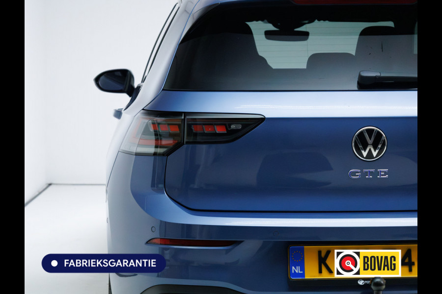 Volkswagen Golf 1.5 eHybrid GTE 272PK | Pano | Leer | Stoelkoeling | Stoel-Stuurverwarming | Elec. trekhaak | Travel assist | IQ-Drive | IQ-Led | Black-style | Memorystoel | Adaptive Cruise | Head-Up | Keyless | Sfeerverlichting | DCC |
