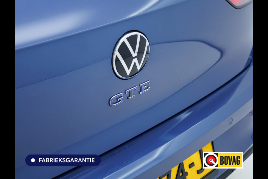Volkswagen Golf 1.5 eHybrid GTE 272PK | Pano | Leer | Stoelkoeling | Stoel-Stuurverwarming | Elec. trekhaak | Travel assist | IQ-Drive | IQ-Led | Black-style | Memorystoel | Adaptive Cruise | Head-Up | Keyless | Sfeerverlichting | DCC |