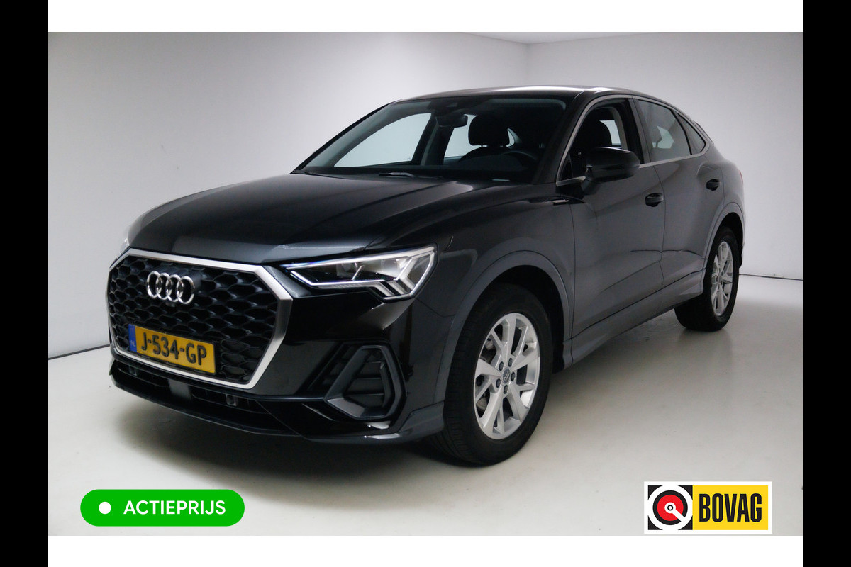 Audi Q3 Sportback 35 TFSI Edition 150 PK | NL Auto | Panoramadak | Leer | 360 camera | El. achterklep Stoelverwarming, Navigatie, App-connect, Lane assist, Cruise, Led verlichting, Regensensor