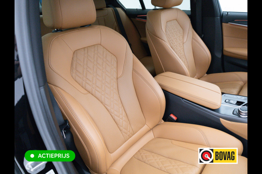 BMW 5 Serie BMW 545e xDrive M-Sport 394PK | 6-CIL. | SCHUIFDAK | TREKHAAK | 360° | ACC | STOEL- & STUURVERW | Adaptieve Cruise, Lederen bekleding, Comfortstoelen, Electrische verstelbare voorstoelen