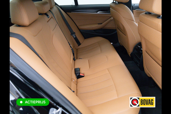 BMW 5 Serie BMW 545e xDrive M-Sport 394PK | 6-CIL. | SCHUIFDAK | TREKHAAK | 360° | ACC | STOEL- & STUURVERW | Adaptieve Cruise, Lederen bekleding, Comfortstoelen, Electrische verstelbare voorstoelen