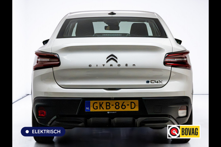 Citroën Ë-C4 X You 50 kWh 136 PK | Full led | Snellader | Apple carplay / Android auto | Cruise control | Camera | Rijklaar | Zwarte spiegels, 18"LMV, Metallic lak