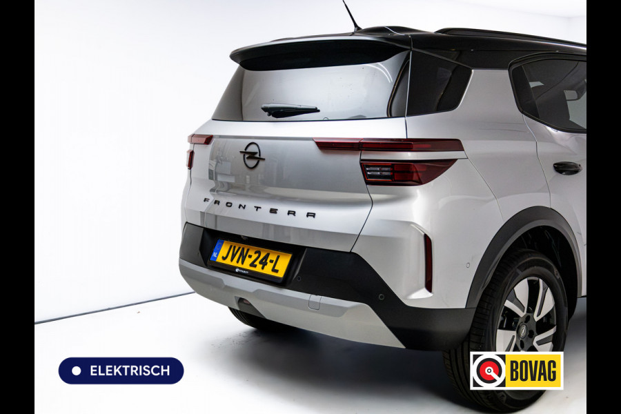 Opel Frontera Electric GS 44 kWh | Stoel- Stuur- & voorruitverw. | Camera | PDC V+A | Cruise | Rijklaarprijs, tot 8 jaar garantie! | Two Tone, 17" LMV, Navigatie, Dode hoek detectie, Carplay, Technologie GS pakket, NL auto