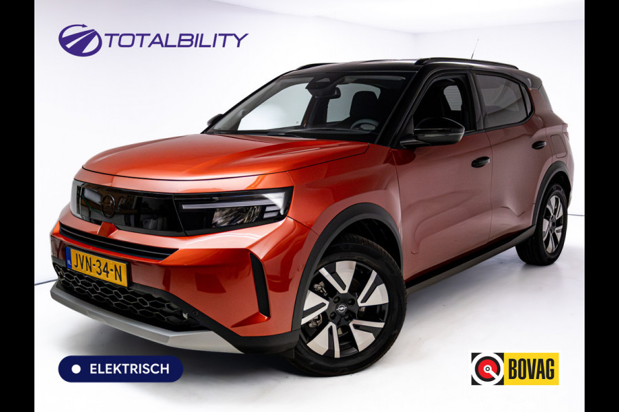 Opel Frontera Electric GS 44 kWh | Stoel- Stuur- & voorruitverw. | Camera | PDC V+A | Cruise | Rijklaarprijs, tot 8 jaar garantie! | Two Tone, 17" LMV, Navigatie, Dode hoek detectie, Carplay, Technologie GS pakket, NL auto