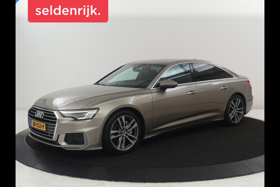 Audi A6 Limousine 45 TFSI Sport S line edition | Half Leder | Memory | Stoelverwarming | Virtual Dashboard | Carplay | Cruise control | Navigatie | Camera | Park assist | Memory | Full LED |