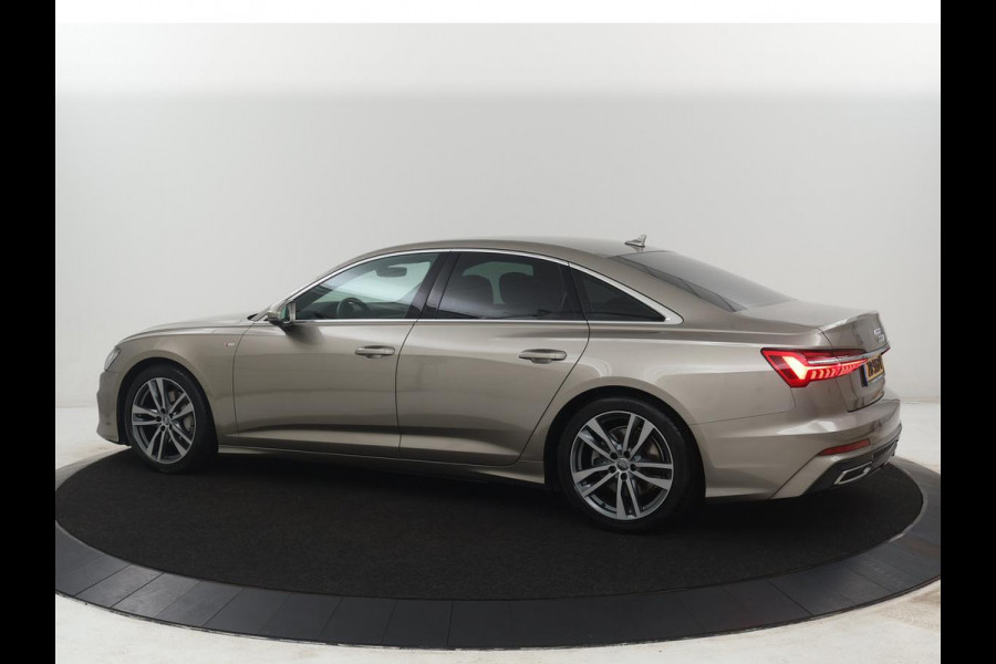 Audi A6 Limousine 45 TFSI Sport S line edition | Half Leder | Memory | Stoelverwarming | Virtual Dashboard | Carplay | Cruise control | Navigatie | Camera | Park assist | Memory | Full LED |