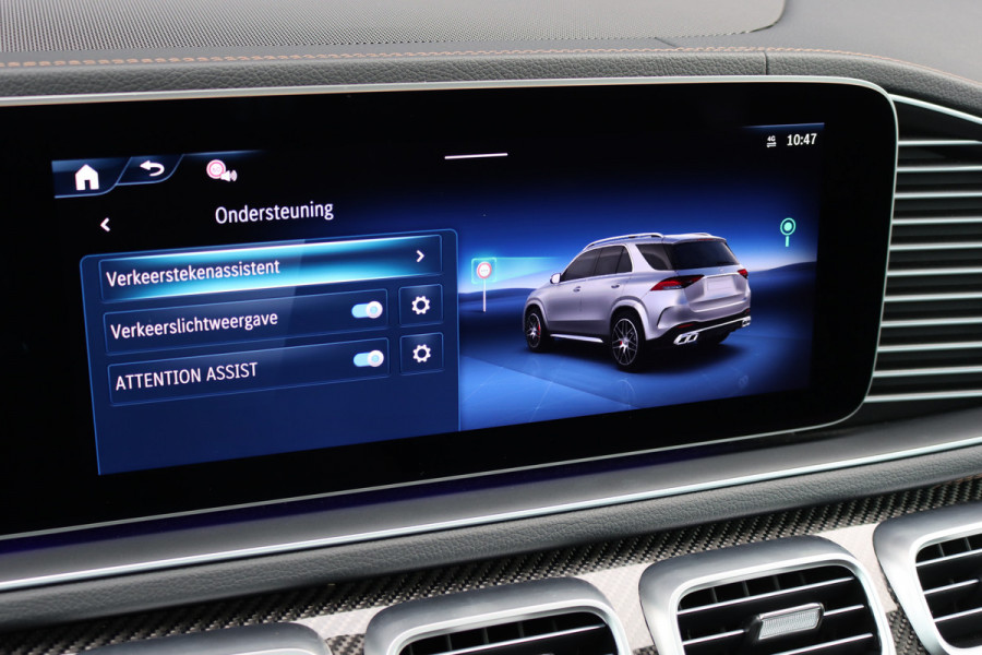 Mercedes-Benz GLE AMG 53 Hybrid Premium 4MATIC+ | Luchtvering | Distronic | Carbon | Memory | Burmester | Stoelventilatie | Luchtkwaliteitspakket | Surround Camera | Keyless Go | Augmented Reality | Nappa Leder |