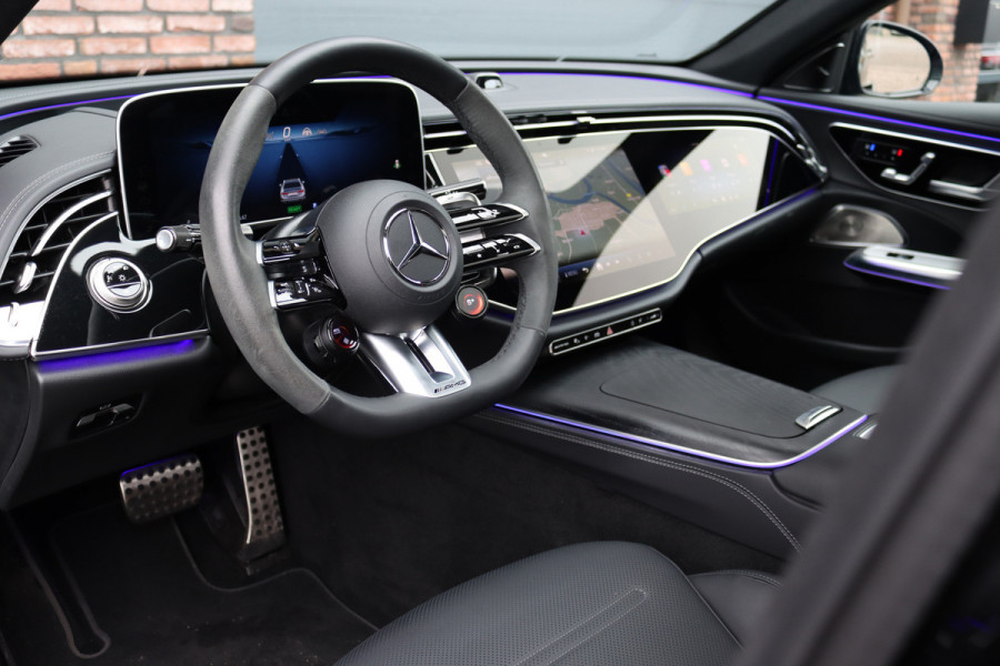 Mercedes-Benz E-Klasse AMG 53 4MATIC+ Premium | 612pk | Hyperscreen | Achterasbesturing | Distronic+ | Burmester | HUD | Digital Light | Stoelventilatie | Surround Camera | Keyless Go | Soft-Close | Dynamic Plus-pakket |