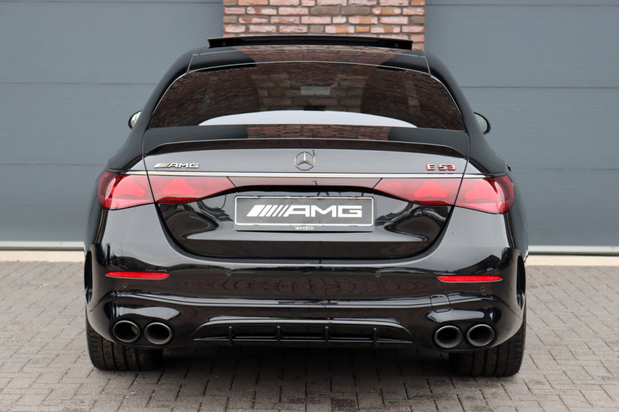 Mercedes-Benz E-Klasse AMG 53 4MATIC+ Premium | 612pk | Hyperscreen | Achterasbesturing | Distronic+ | Burmester | HUD | Digital Light | Stoelventilatie | Surround Camera | Keyless Go | Soft-Close | Dynamic Plus-pakket |