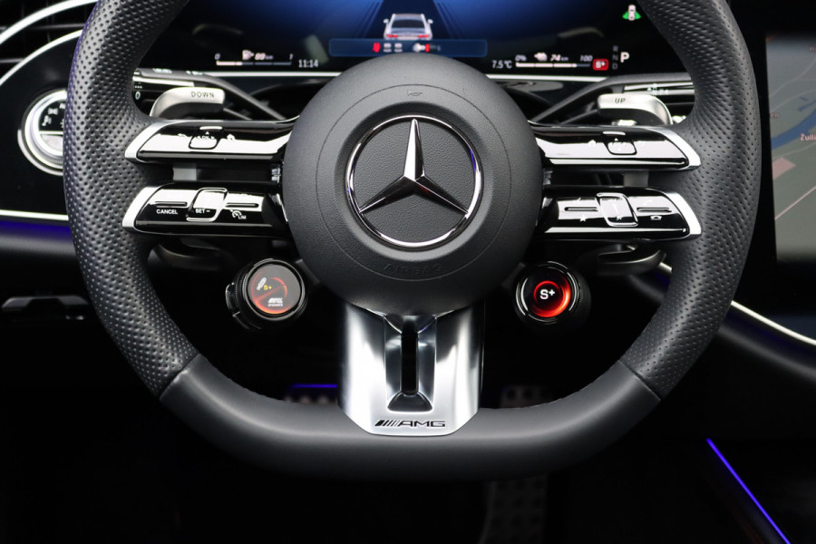 Mercedes-Benz E-Klasse AMG 53 4MATIC+ Premium | 585pk | Hyperscreen | Achterasbesturing | Distronic | Burmester | HUD | Digital Light | Stoelverwarming | Surround Camera | Keyless Go |