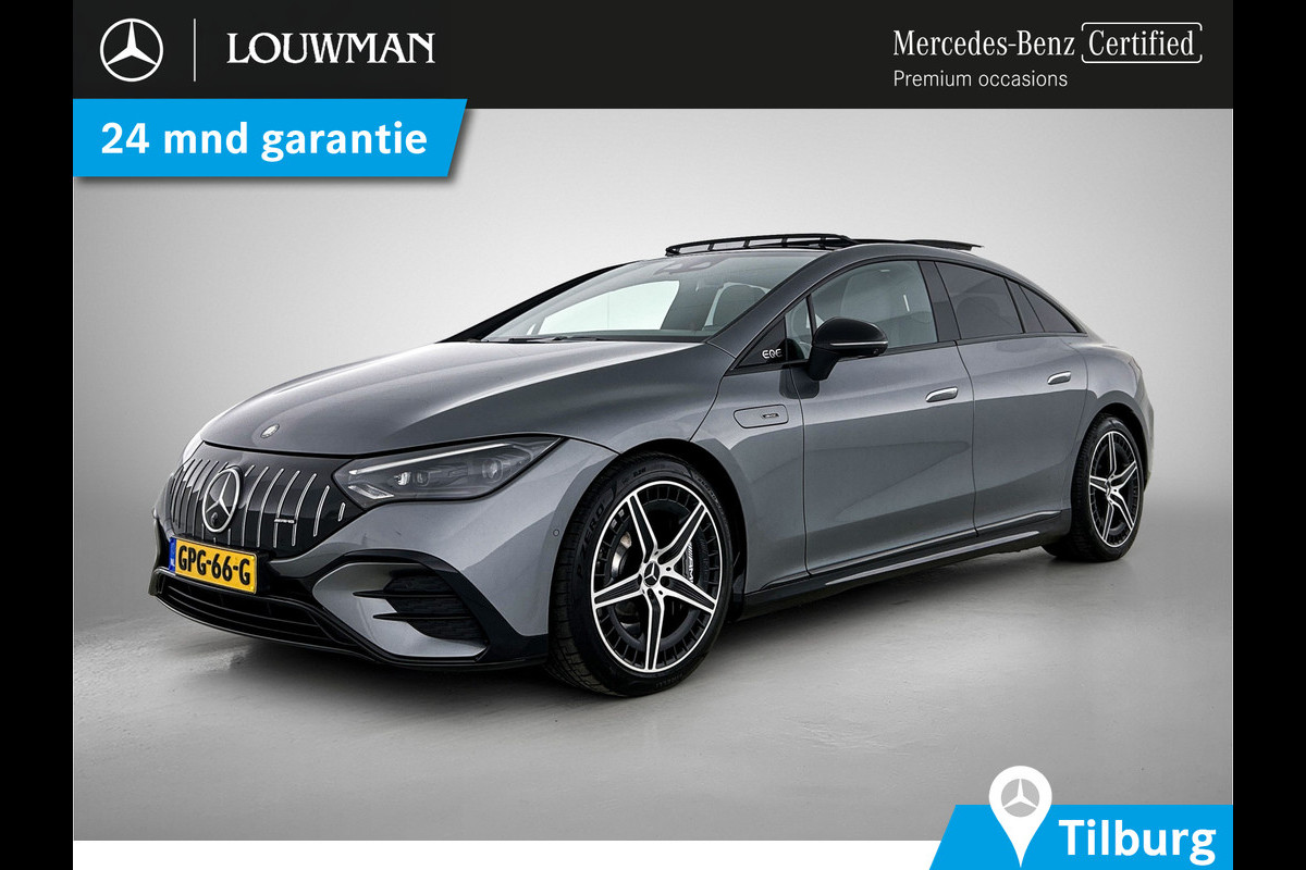 Mercedes-Benz EQE AMG 43 4MATIC 90 kWh Panoramadak | Memory Pakket | Rode gordels |  Burmester Inclusief 24 maanden Mercedes-Benz Certified garantie voor Europa.