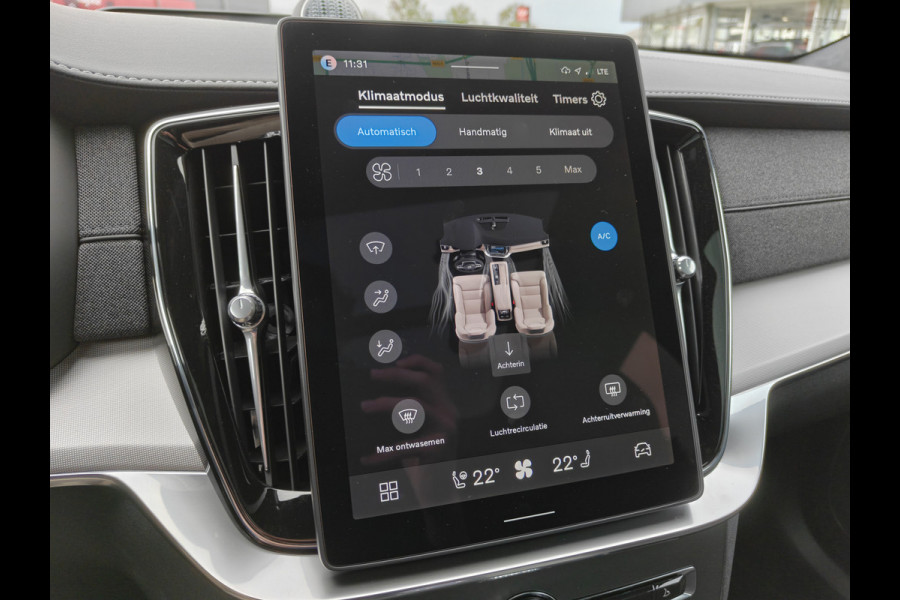 Volvo XC90 T8 405PK AWD Ultra Black Edition Plug-in hybrid | BLIS | Luchtvering | Trekhaak | B&W | Elektr. Stoelen | ACC | HUD | Pano |