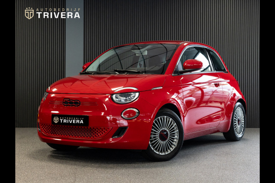 Fiat 500E RED 24 kWh l SoH 93% l CAMERA l 1ste eigenaar l CARPLAY l LMV l BTW auto l Zeer lage km's l als nieuw