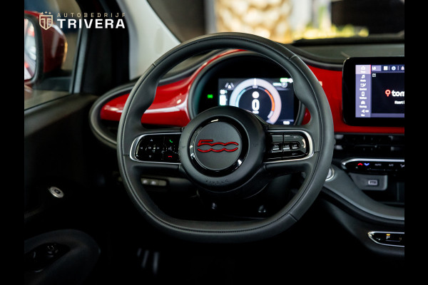 Fiat 500E RED 24 kWh l SoH 93% l CAMERA l 1ste eigenaar l CARPLAY l LMV l BTW auto l Zeer lage km's l als nieuw